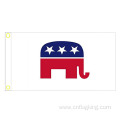 Republican Flag with Two Brass Grommets Double Stitched